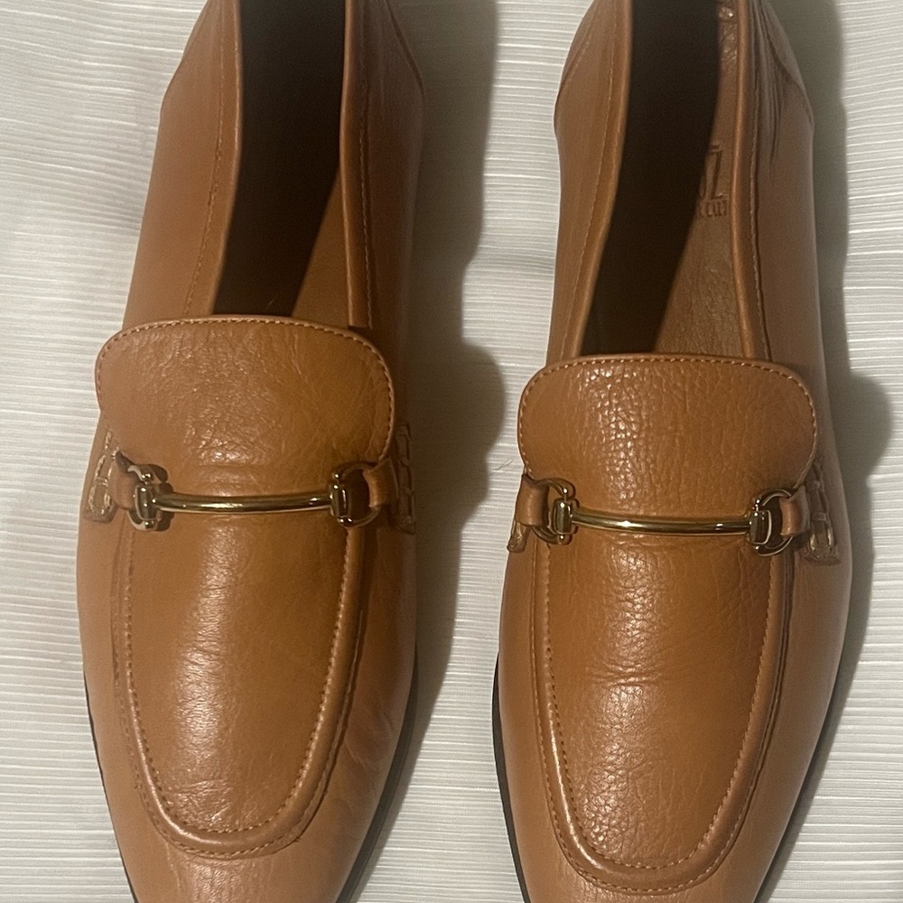 Miz Mooz Leather Loafers Paulina Style in Cognac